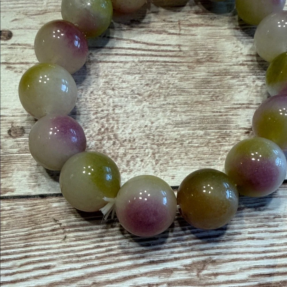 Yanyuan Agate Elastic Band Beaded Bracelet